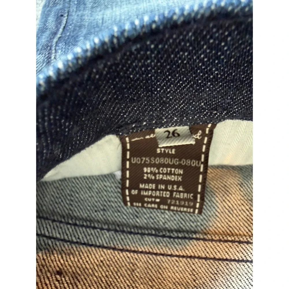 7 For All Mankind Bootcut Jeans Womens 26 (28x28.5)‎ Blue Denim Cotton Stretch